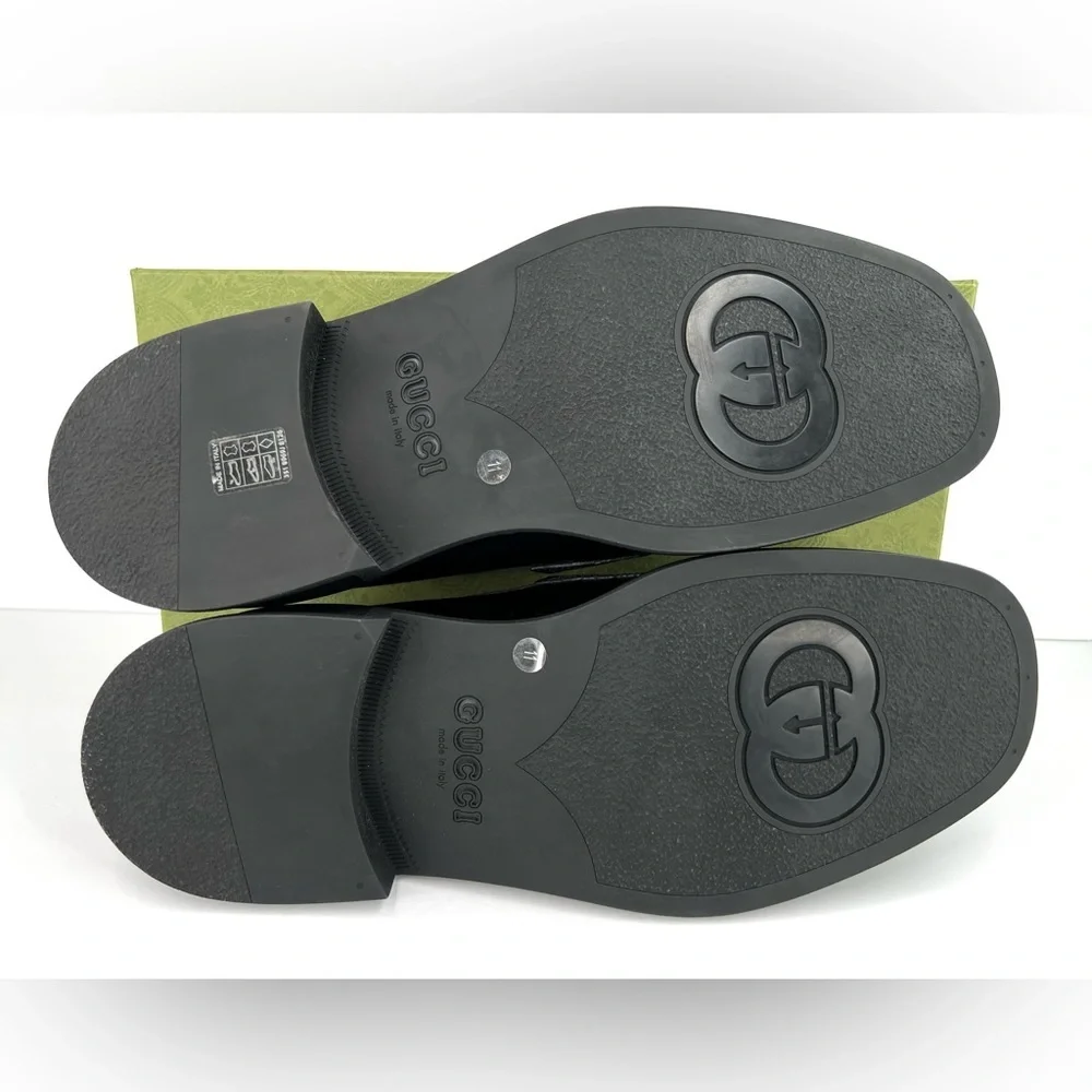 GUCCI Interlocking Horsebit Chucky Rubber Sole Loafers UK 11 - US 11.5 - EU 45 - Picture 6 of 10